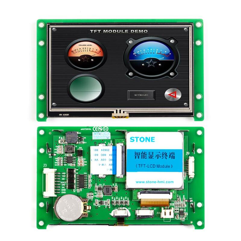 Камень настроить любой размер TFT LCD модуль и 4,3 HMI монитор с UART порт