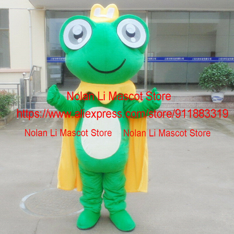 High Quality Rose Red Frog Mascot Costume Cartoon Anime Cosplay Movie Props Adult Size Advertising Christmas Carnival Gift 980