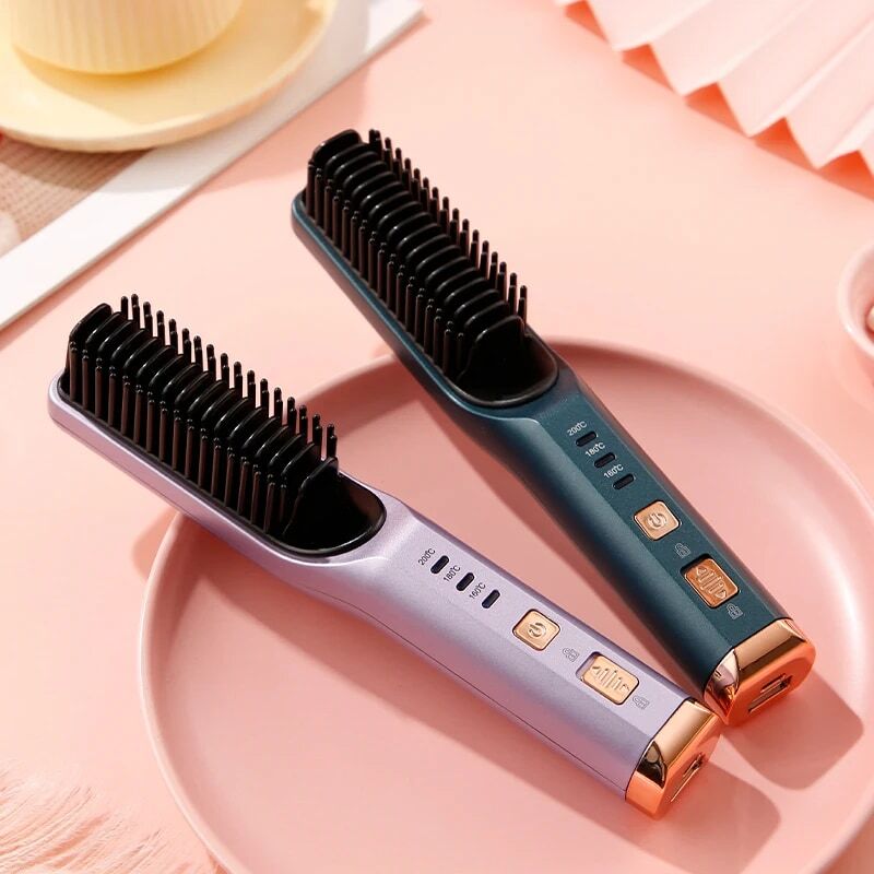 Lazy Hair Straightener Wireless Straightening and Curly Hair Dual-use Corrugated Curly Hair Straightener Styling Tool Splint