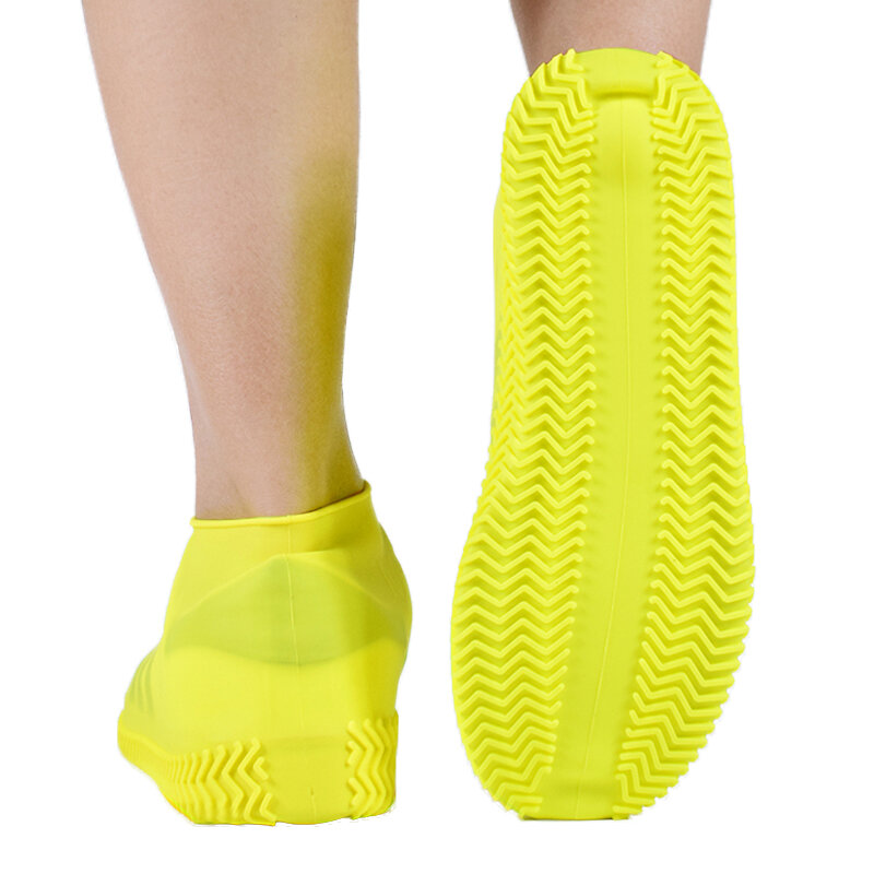 1 คู่ซิลิโคนรองเท้าS/M/Lรองเท้ากันน้ำฝนครอบคลุมCampingกลางแจ้งลื่นยางRain BOOT Overshoes