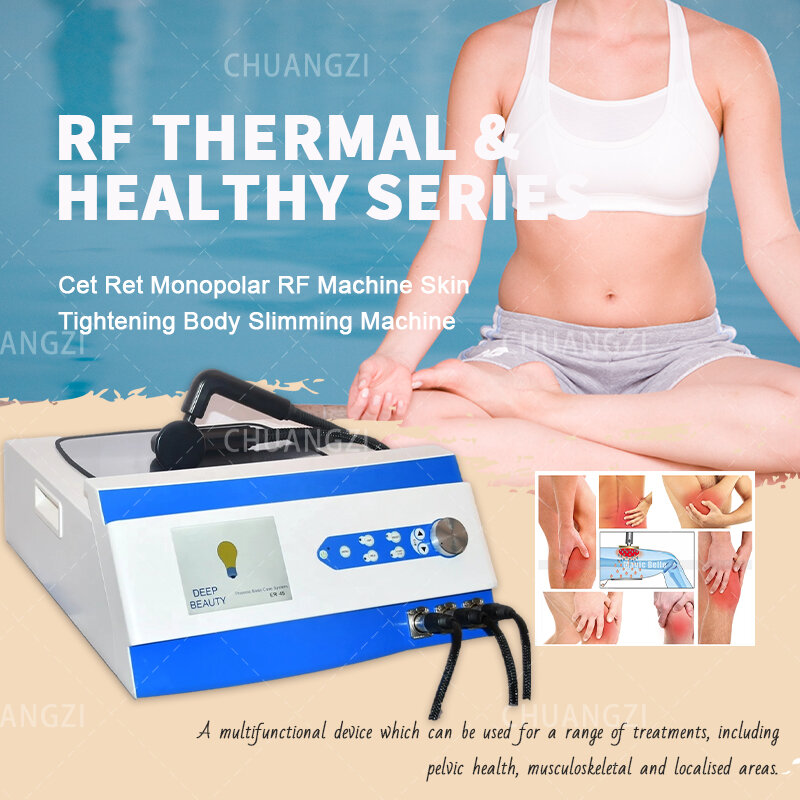 Fisioterapia diathermy dimagrante macchina monopolare rf RET CET forma del corpo lifting attrezzature di bellezza macchina per terapia Tecar