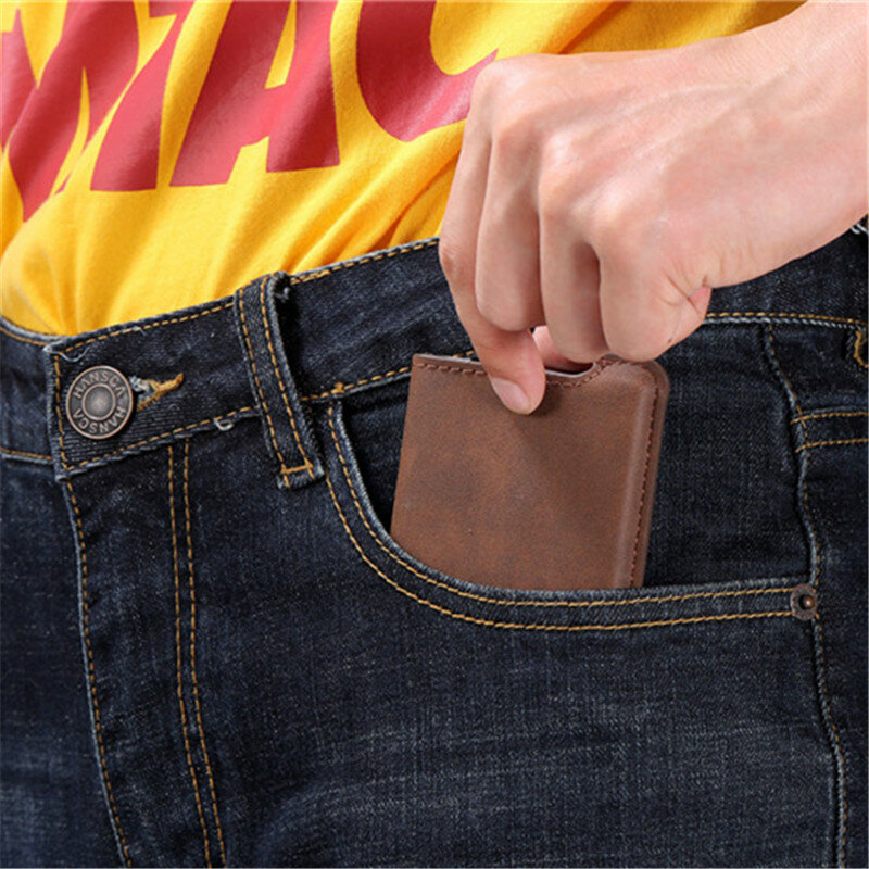 ZOVYVOL-tarjetero RFID para hombre y mujer, bolsa automática para tarjetas de crédito Unisex, funda de identificación de alta calidad, billeteras de cuero PU