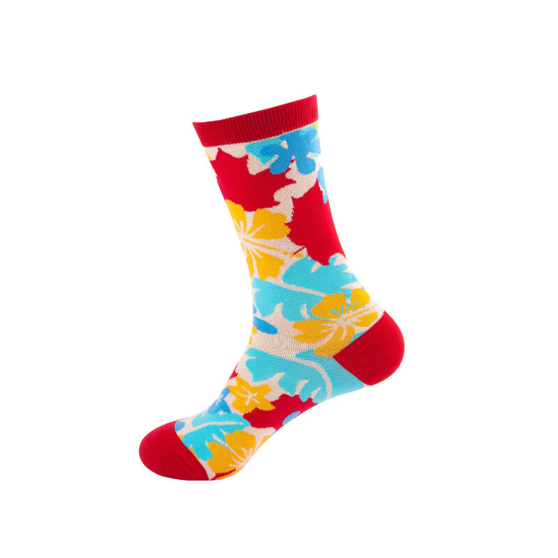 Neue Produkt Klassische Männer Compression Glücklich Socken Trend Wilde Geometrische Muster Serie Strümpfe Harajuku Hip Hop
