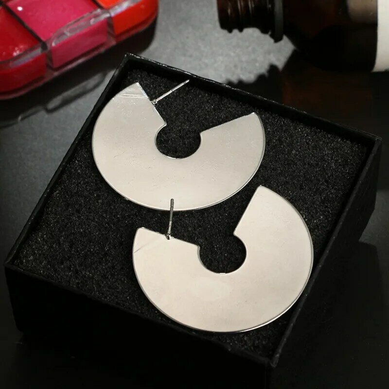 Fashion Jewelry Geometric Irregular Metal Alloy  Drop Earrings for Women Birthday Gift