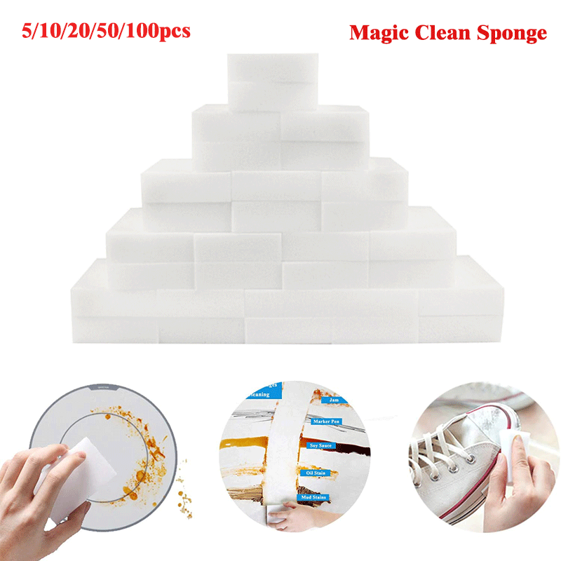 10*6*2cm Melamine Sponge cleaner Kitchen Cleaning Magic Sponge Balls Magic Brush Utensils For Bathroom Kitchen Accessories Tools