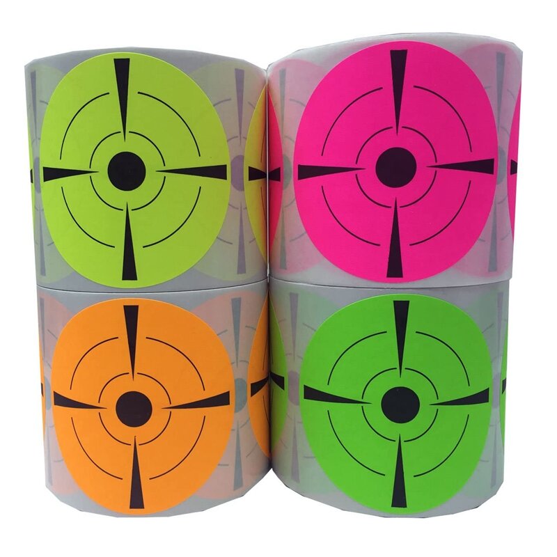 200 pz/rotolo 7.5 Cm tiro Splatter obiettivi esercizi di tiro adesivi Set per tiro con l'arco arco caccia tiro pratica bersaglio