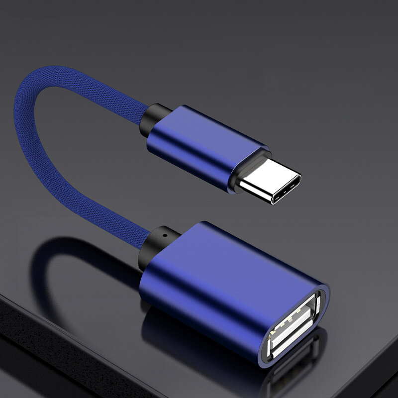 OTG USB 2.0 To Type C Cable For Samsung Galaxy A51 Adapter USB A Female to Type C For Xiaomi Huawei MacBook Mouse Gamepad Tablet