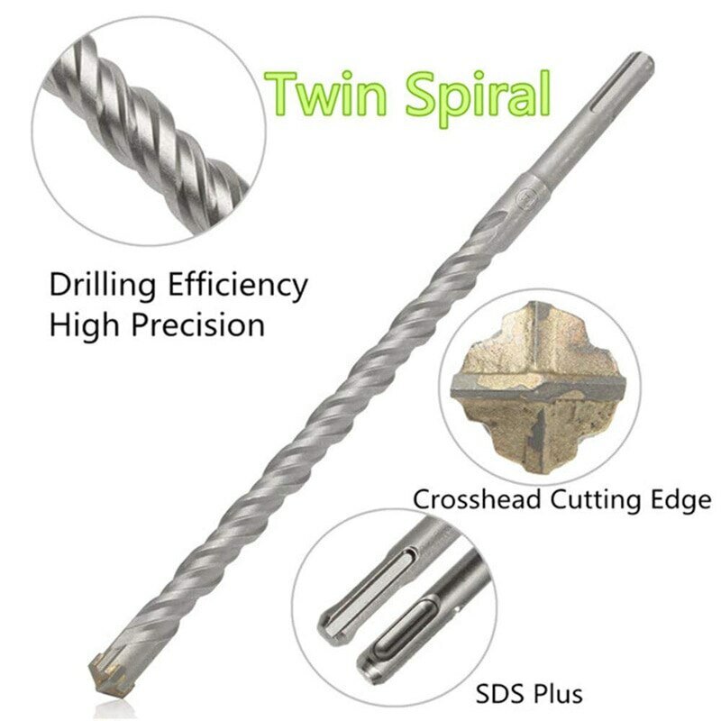 350mm 450mm 460mm Tungsten Carbide Tip Hammer Drill SDS Plus Masonry Hammer Drill Bit 12mm 14mm 16mm diameter