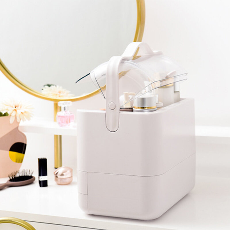 Acrylic Waterproof Cosmetic Box Multifunctional Transparent Makeup  Organizer  Cosmetic Jewelry Bag Drawer Home Storage Boxs
