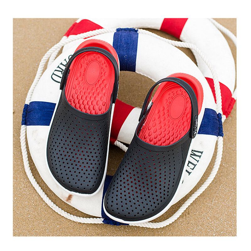 2020 youpin男性サンダル陶製つぼ穴の靴pvcユニセックスカップル庭の靴ノンスリップ屋外浜のスリッパのファッション3色