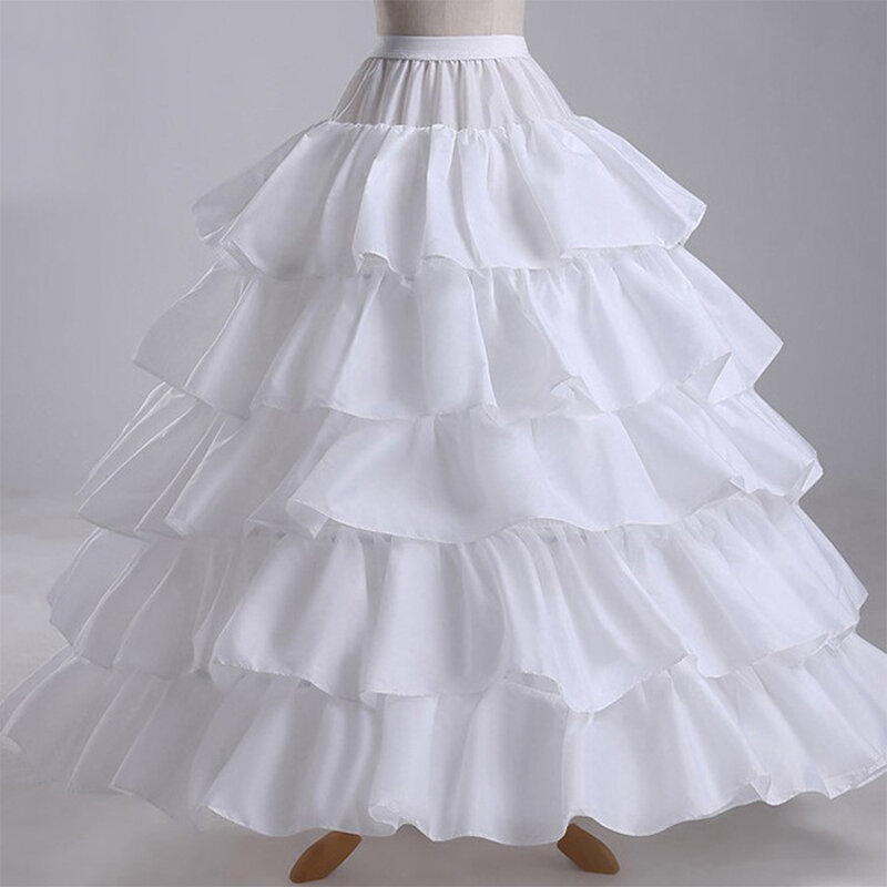 Vestido de baile de novia, enagua HS Kellio, cinco capas, boda, debajo de la falda crinolina