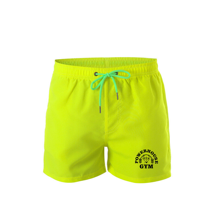 Trend Gym męskie spodnie plażowe męskie letnie kąpielówki plażowe spodnie szybkoschnące kąpielówki Running Gym męskie Plus Size pływanie