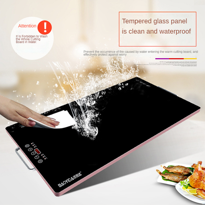 Multi-funcional inteligente cronometragem refeição aquecimento placa de aquecimento vegetal placa de jantar mesa de aquecimento placa vegetal