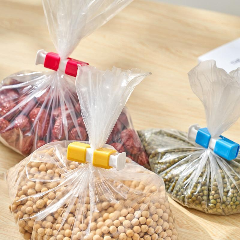 신선한 음식 가방 스낵 클립 씰링 클립 비닐 봉투 실러 스낵 신선한 식품 저장 가방 클립 주방 도구 액세서리, 3 개