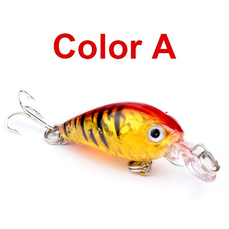 1 sztuk pływające Mini Crankbait Fishing Lure 4.5cm/4g plastikowe sztuczna twarda przynęta 9 kolor korba Lure bass Pesca wędkarskiego