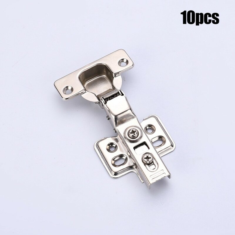 10Pcs Serie Hinge Stainless Steel Hydraulic Cabinet Door Hinges Damper Buffer Soft Close Kitchen Cupboard Furniture