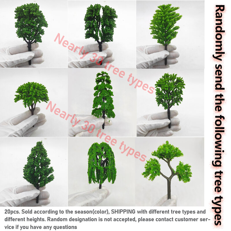 20 Buah 3-5Cm Model Kotak Misteri Pohon HO N Pinus Cemara Model Beringin Bahan Meja Pasir Tata Letak Kereta Api Taman Kota DIY Diorama