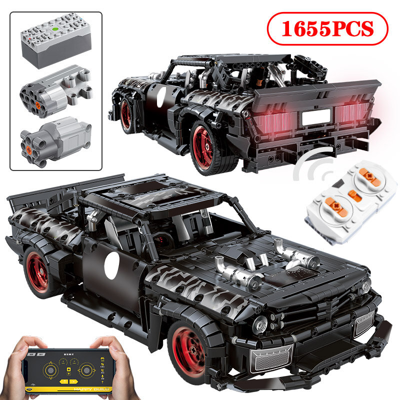 1655pcs Technic Bricks Racing Car RC/non-RC MOC City Off-road Sports Remote Control Vehicle Model Building Blocks Toys for Boys