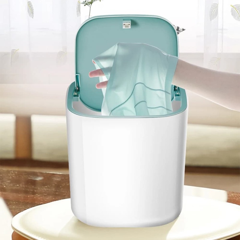 Mini Automatic Washing Machine Household Dehydrated Ultrasonic Turbine Laundry Wash Dry Underwear Care Cleaner