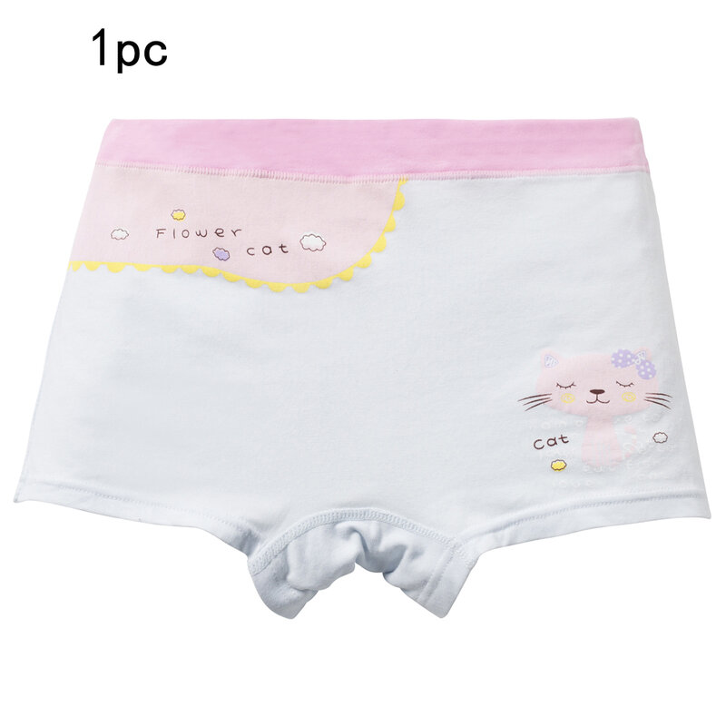 1 pc/pcck menina calças gato roupa interior crianças shorts de algodão crianças boxer tamanho 2t-12t