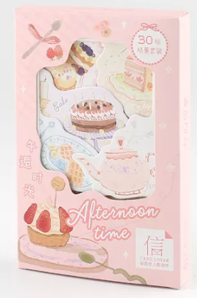 143mmx93mm afternoon sweet paper postcard(1pack=30pieces)