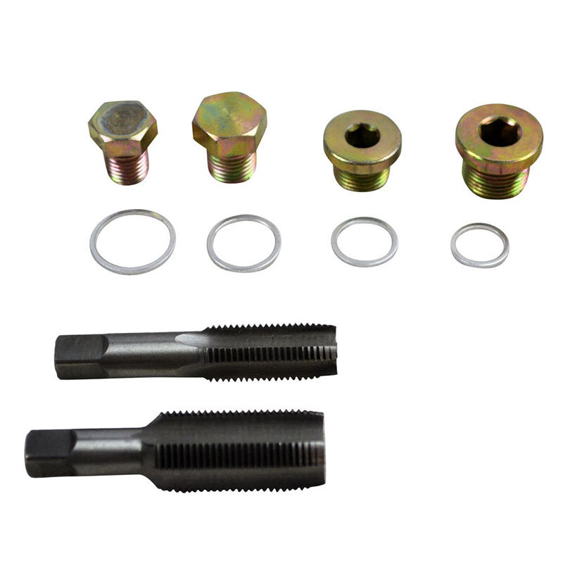 64Pcs Oil Pan Thread Repair Kit Sump Gearbox Drain Plug Tool Set