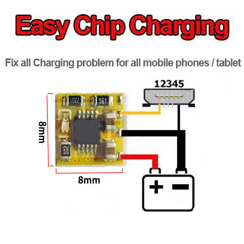 Module de carte à puce IC, Charge facile, résout le problème de Charge pour IPhone et Android, outils de Maintenance de téléphone portable