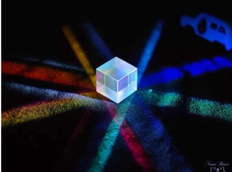 Combinación de prismas RGB x-cube defectuosos, separador, cubo dicroico cruzado, cristal óptico Prisma, 2,2X2,2X2,15mm, 6 unids/lote