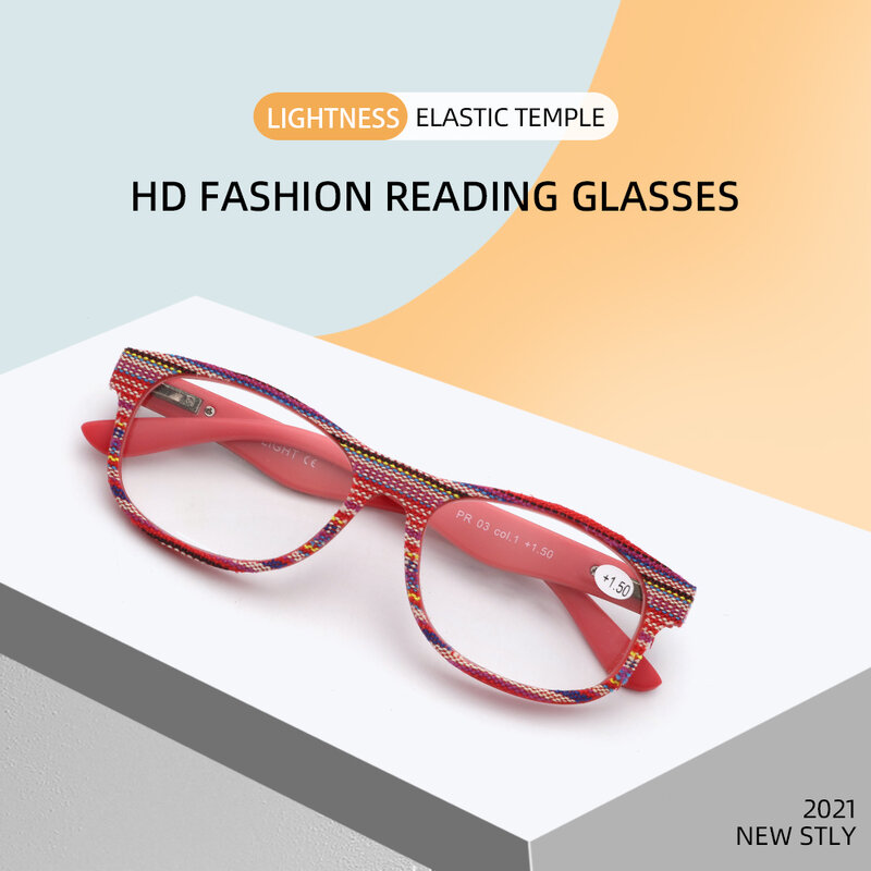 NONOR Kacamata Baca Klasik untuk Wanita Lensa Penglihatan Definisi Tinggi Kaca Pembesar Pria Persegi Bingkai Kacamata Cermin Bunga Tua