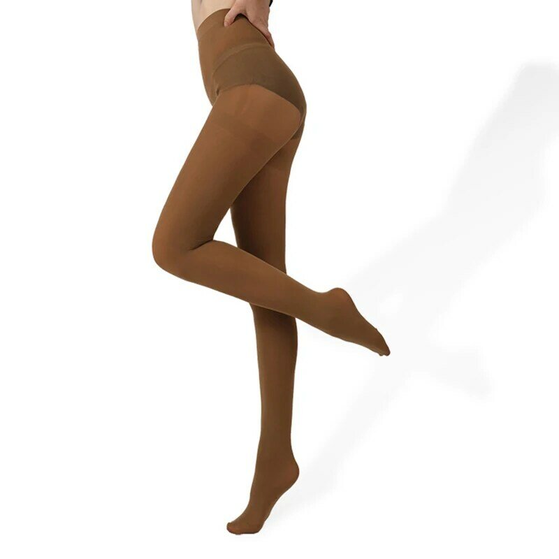 Leggings slim couleur chair pour femme, vêtement d'extérieur, bras, anti-soie