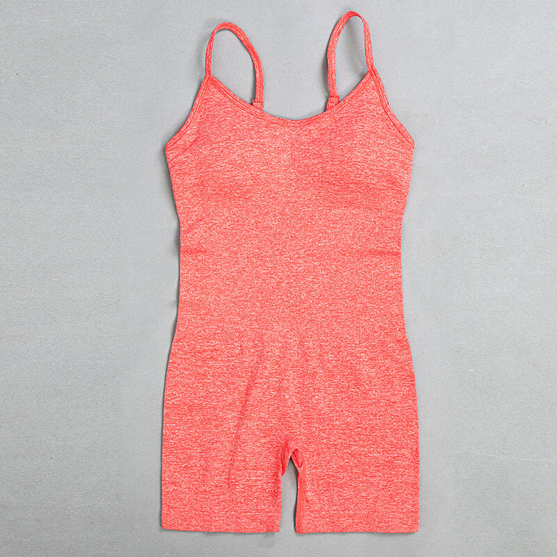 원피스 심리스 여성 요가 세트 반바지 스포츠웨어 Siamese Gym Clothing Fitness Suit Running Workout Set Training Yoga Wear