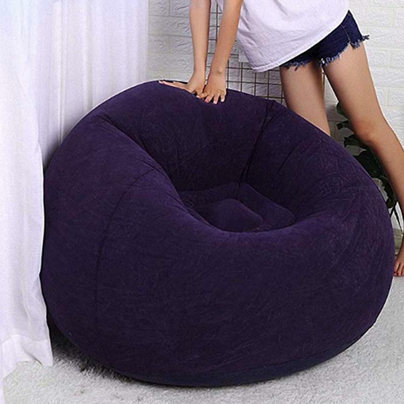 Large Lazy Inflatable Sofa Chairs Portable PVC Lounger Seat Bean Bag Sofas Pouf Couch Tatami Living Room Outdoor Travl Furniture
