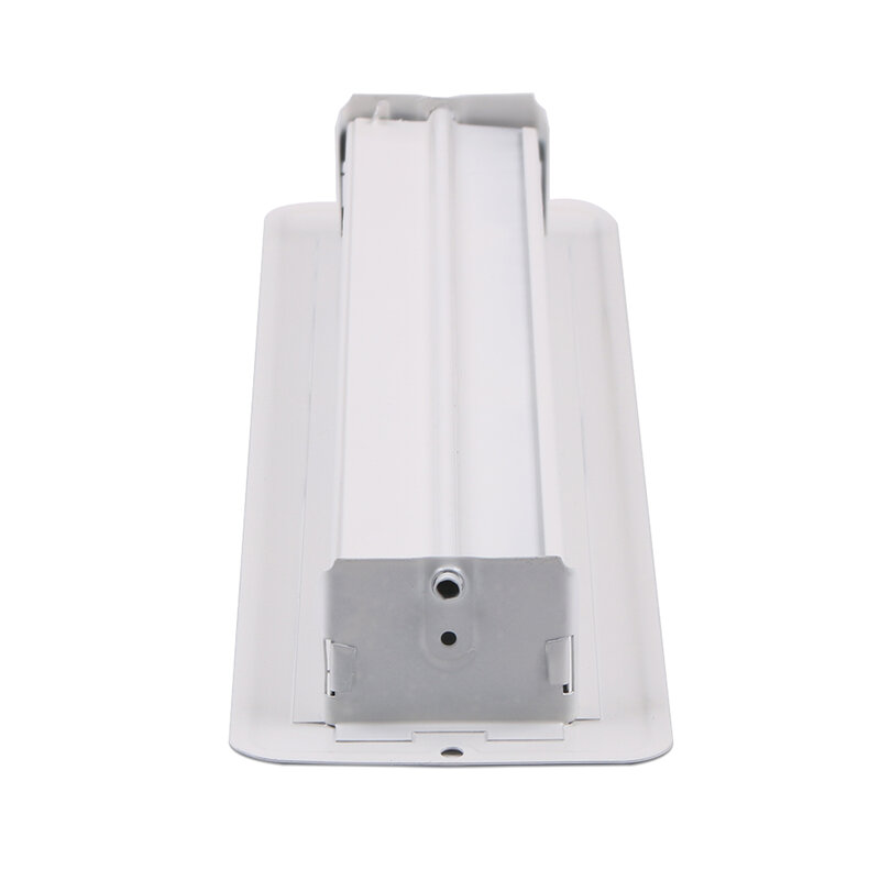 HBI – diffuseur d'air de sol blanc 2 "X 14", avec trous pour RV et maison, grille de ventilation rectangulaire en acier inoxydable