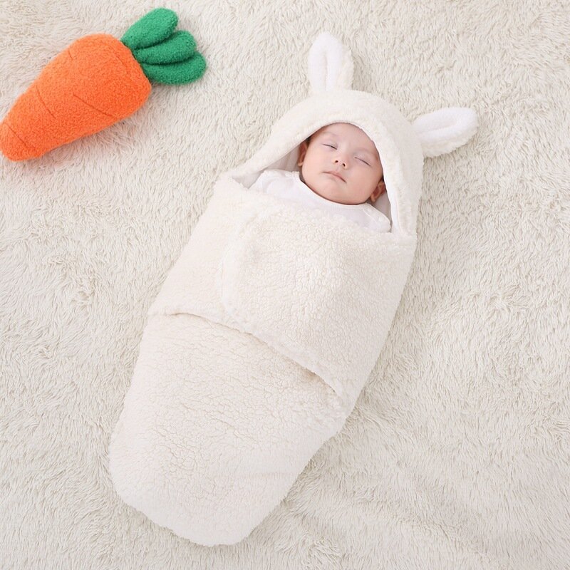 赤ちゃん用ラムスリーピングバッグ,厚くて天使の巣,新生児用寝袋,幼児用キルト