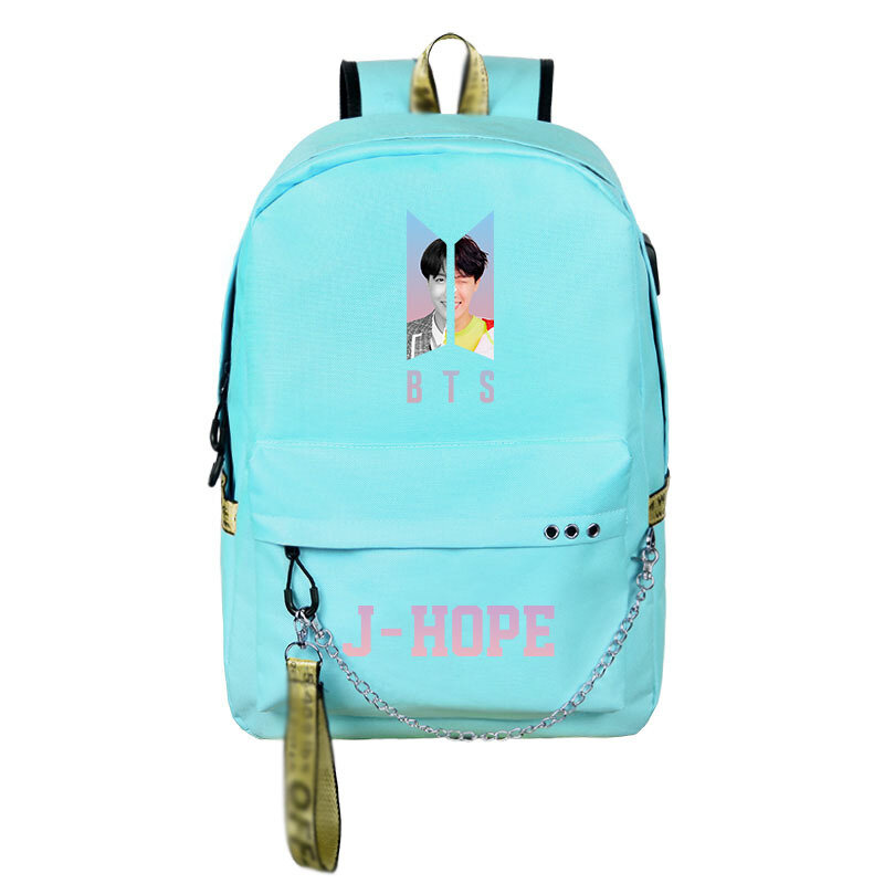 Canvas cute teenagers girls backpack Usb charging sport travel backpack large capacity student bag mochila feminina
