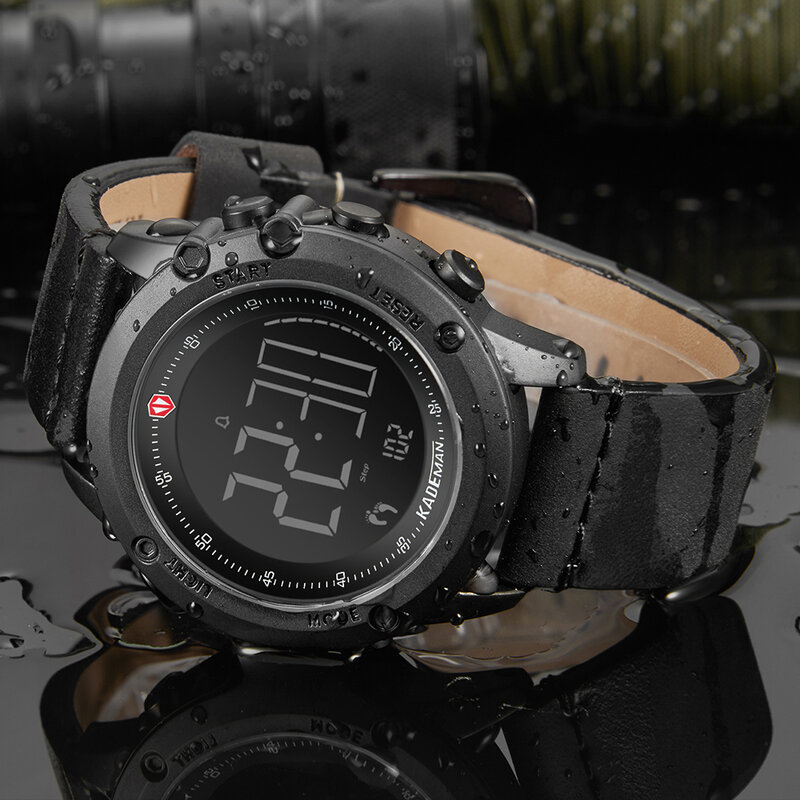 Часы наручные мужские электронные, брендовые Роскошные водонепроницаемые спортивные с Шагомером