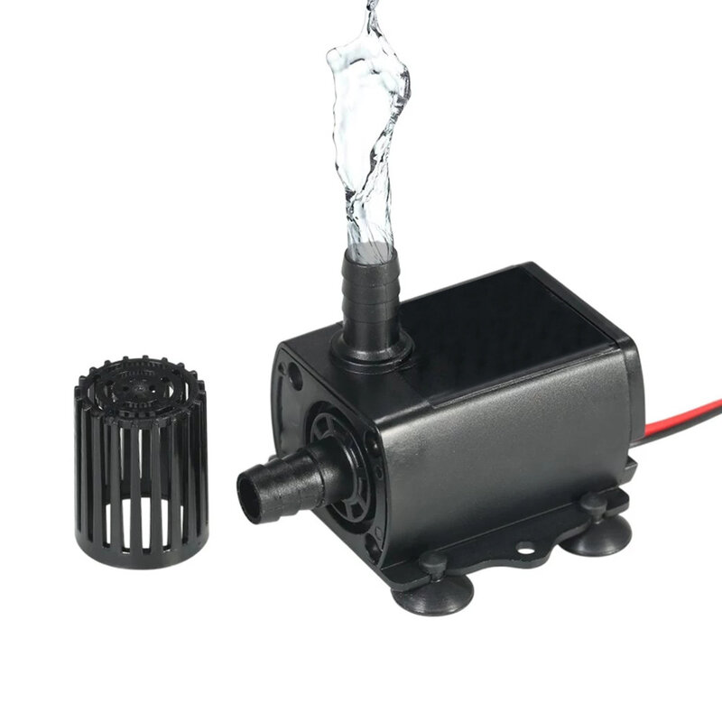 Mini bomba de água sem escova, bomba de água para refrigeração de fonte e jardim, 20 21top dc 12v