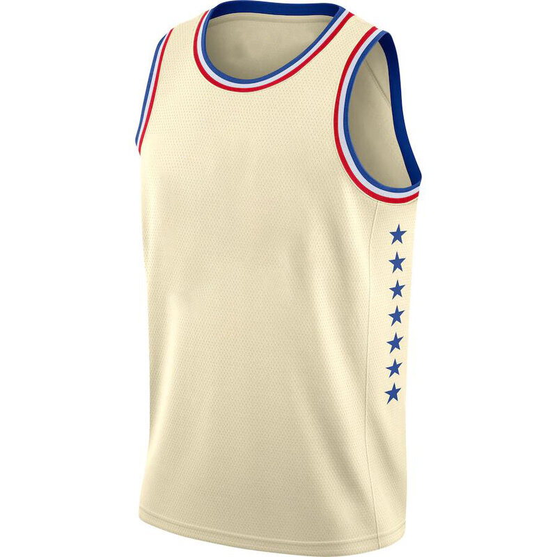 Męska koszulka koszykarska w ameryce filadelfia Joel Embiid Tobias Harris Simmons Joe Curry Niang 75. Haft z Logo zespołu