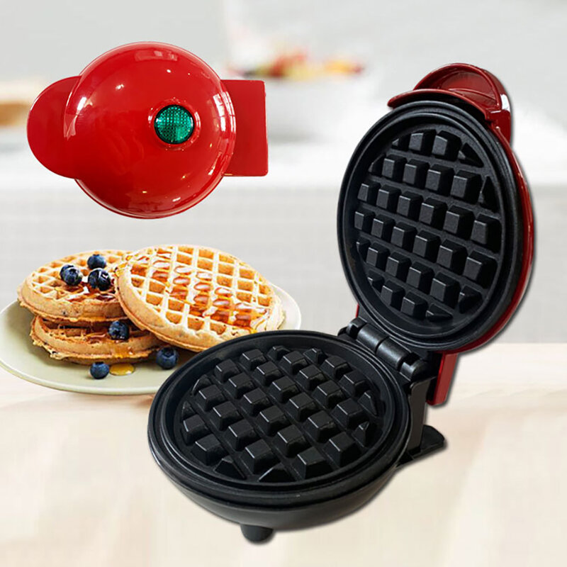 Casa min fazer waffle máquina de cozimento das crianças mini waffle maker