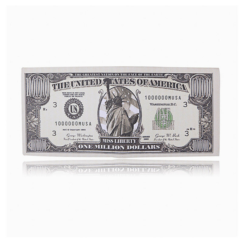 Billetera corta creativa para hombre, billetera con estampado de dólar, de cuero Pu, plegable, cuadrada, para tarjetas, regalos