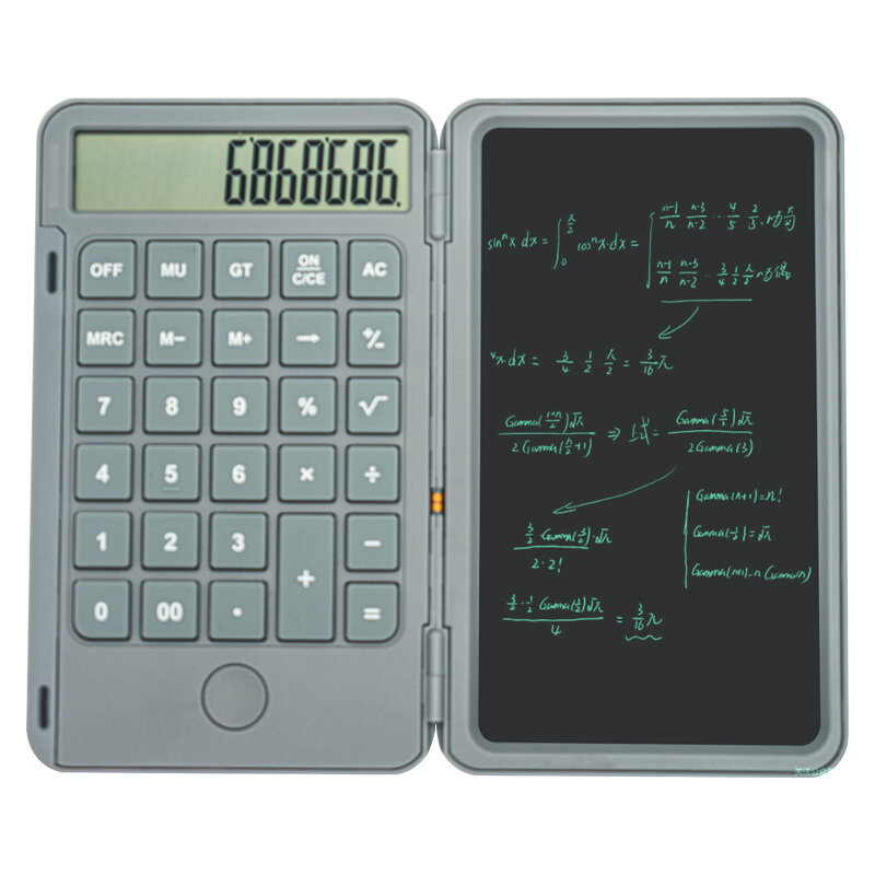 6.5 Inci Lcd Menulis Digital Lcd Papan Tablet Memo Catatan Pad Saku Ilmiah Siswa Keuangan Ditambah Grafik Kantor Kalkulator
