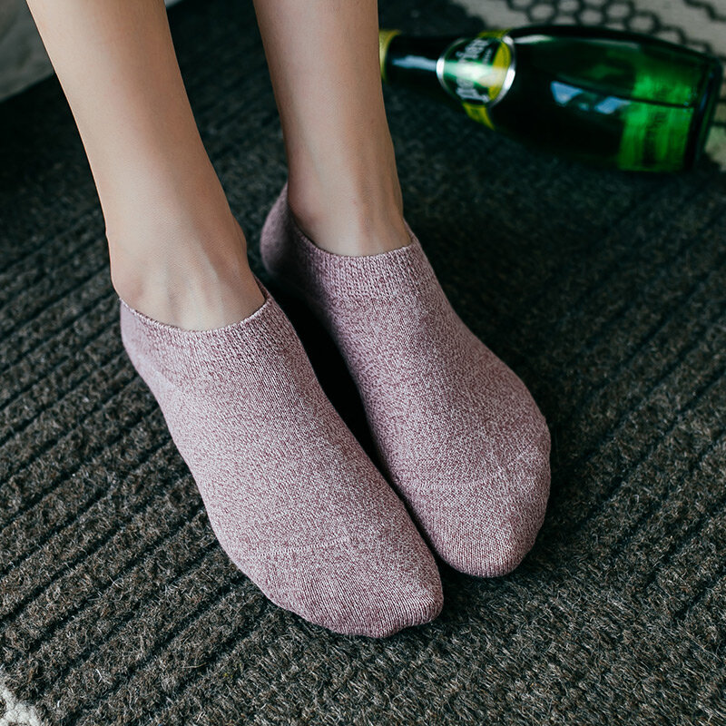 Socken FRAUEN Socken Niedrigen Top Flacher Mund Japanischen und Koreanischen Stil Herbst und Winter No-show Socken Weibliche Reine farbe Baumwolle