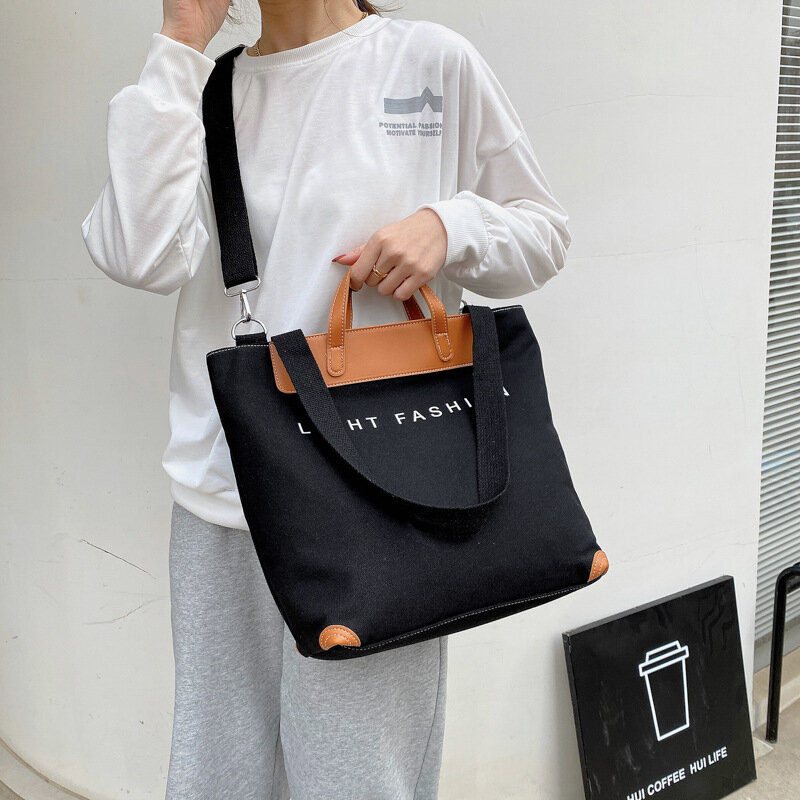2021 новая стильная женская сумка в китайском стиле Холщовая Сумка На Одно Плечо Европейская и американская сумка-мессенджер большой вместимости W13