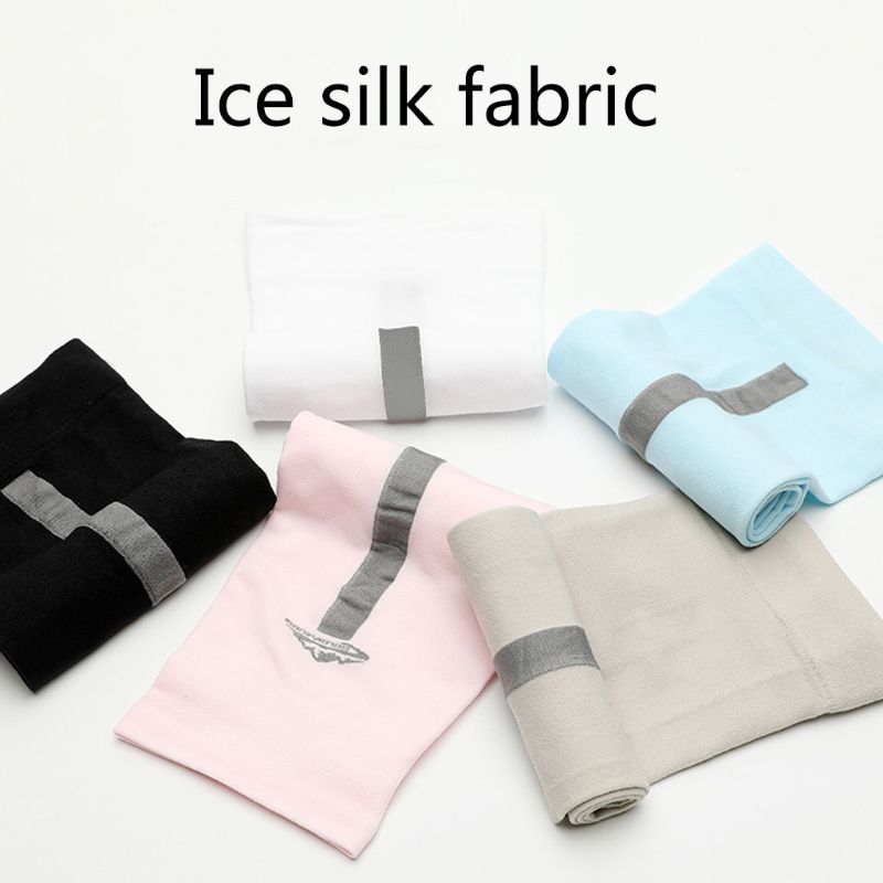Capa de compressão unissex para proteção solar uv, braços de seda com refrigeração para esporte, condução e ciclismo