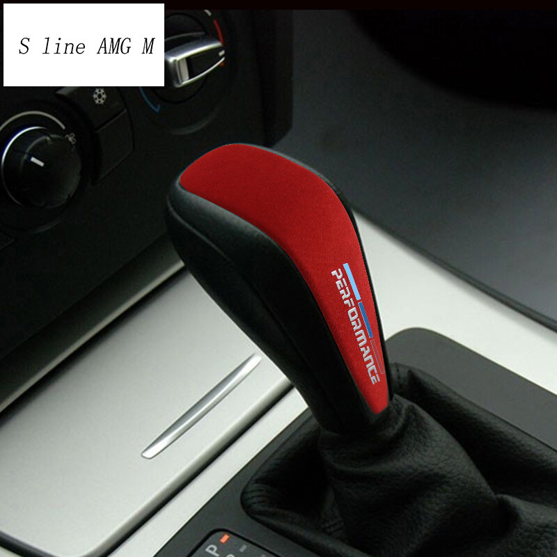 Автомобиль Стайлинг замша упаковка ручка переключения передач ABS отделка Чехлы наклейки украшения для BMW 1 3 серии E87 E90 аксессуары для интерьера