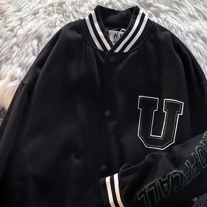 Mulheres outono uniforme de beisebol jaqueta de inverno americano xadrez hip hop harajuku rua casaco solto bf costura jaqueta