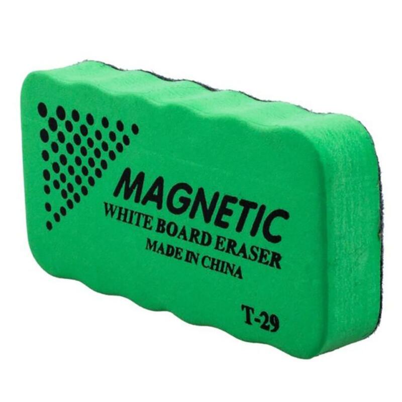 Magnetyczny prostokąt Marker do tablicy Cleaner Wipe Eraser szkolne narzędzie biurowe