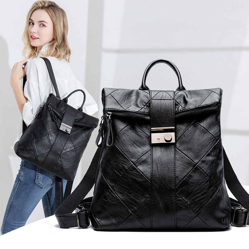 2021กระเป๋าเป้สะพายหลังสตรีใหม่กระเป๋าความจุสูงกระเป๋านักเรียนอเนกประสงค์แฟชั่นกระเป๋าเป...