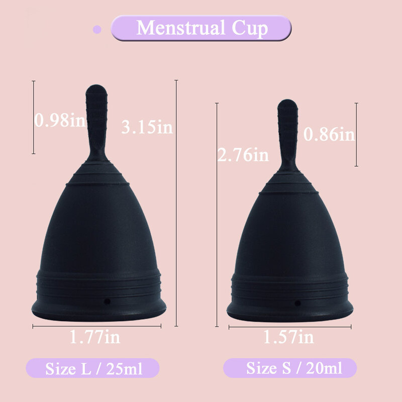Feminine Hygiene Period Cup Medical Grade Silicone Menstrual Cup Cups Foldable Esterilizador 9022