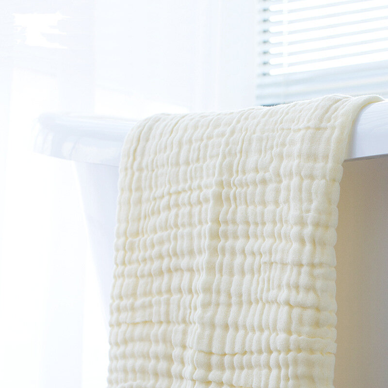 Asciugamano per bambini asciugamano coperta in garza di cotone 100% 6 strati lavaggio ad acqua asciugamano per allattamento per bambini 105*105cm trapunta coperta avvolgente multifunzione
